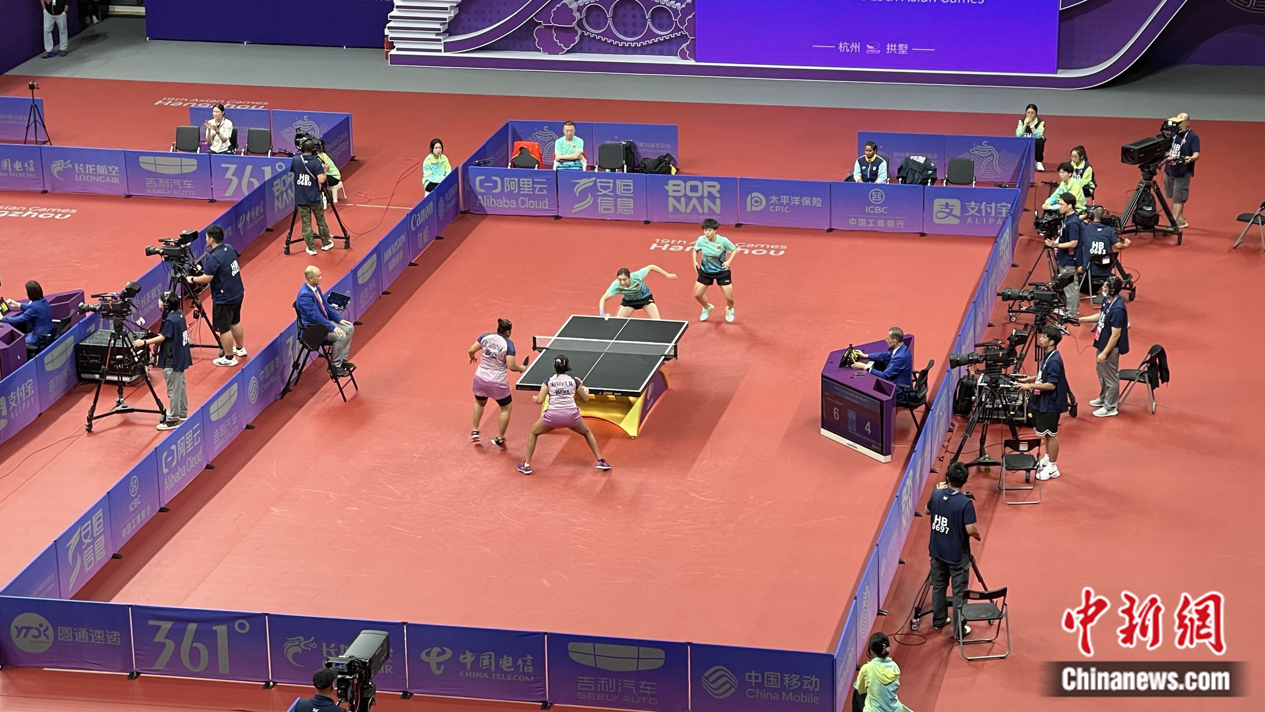 国乒无缘杭州亚运会女双金牌：陈梦／王艺迪在