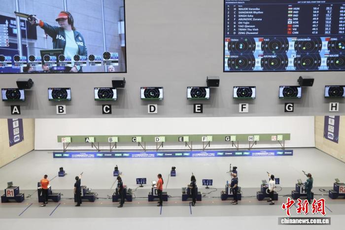 宁波站国际射联世界杯女子10米气手枪决赛，姚千