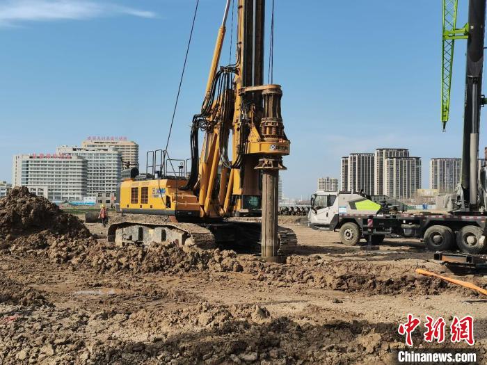 宿州体育中心首桩开钻 全面启动基础施工阶段