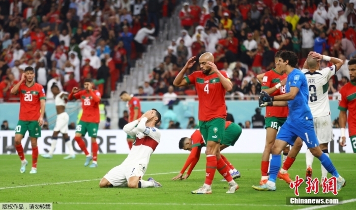 摩洛哥10爆冷击败葡萄牙 首次闯入世界杯四强