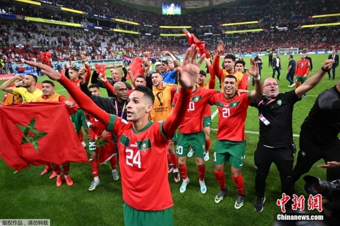 摩洛哥10爆冷击败葡萄牙 首次闯入世界杯四强